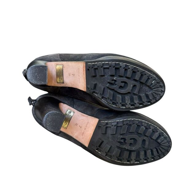 Ugg Collection Donata/brown Shearling High Heel Boots Size 7 made in Italy - Picture 7 of 11